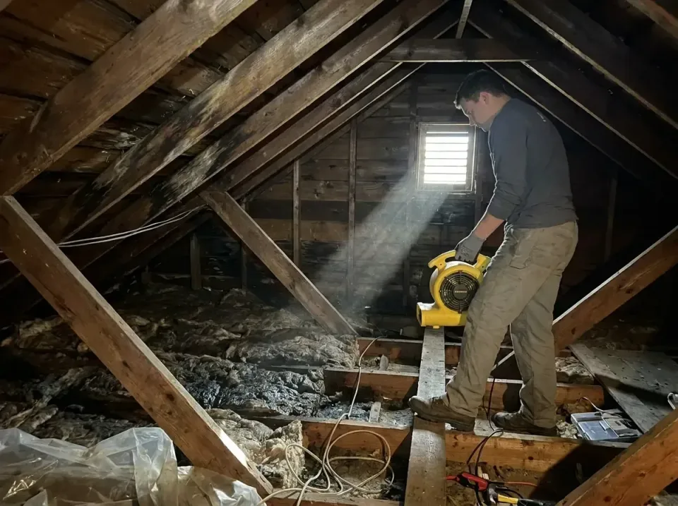 attic-water-damage-drying-proc-007 — frequently asked questions, Emergency Water Extraction & 24/7 Flood Response in Bellbro…